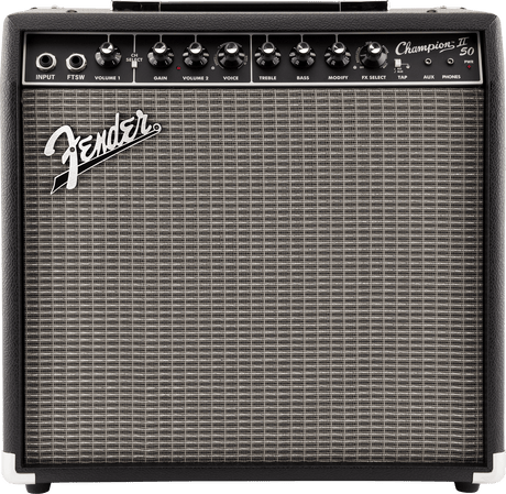 Amplificador Fender Champion II 50 negro, vista frontal
