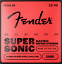 Juego de cuerdas Fender SuperSonic 250R .010-.046, empaque frontal