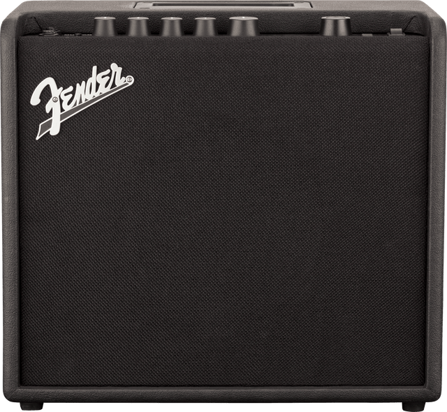 Amplificador Fender Mustang LT25 negro, vista frontal