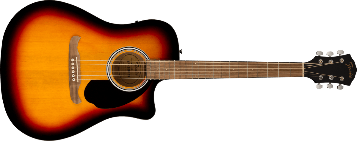 Guitarra electroacústica Fender FA-125CE Sunburst, vista frontal