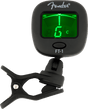 Afinador de pinza Fender FT-1 Pro negro, vista frontal