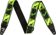 Correa Fender Neon Monogram verde y amarillo