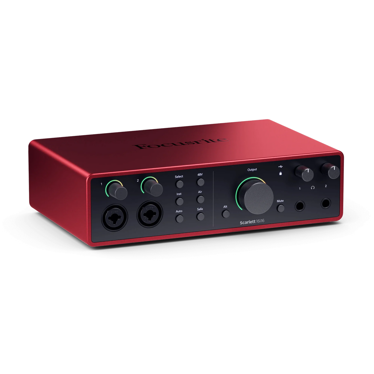 Interfaz de audio Focusrite Scarlett 16i16 4th Gen en vista angular