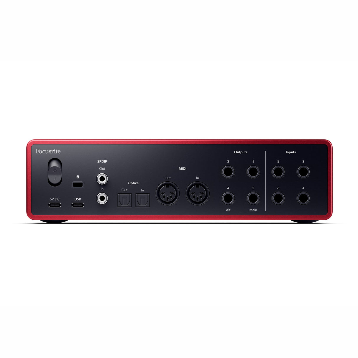 Focusrite Scarlett 16i16 4th Gen vista posterior