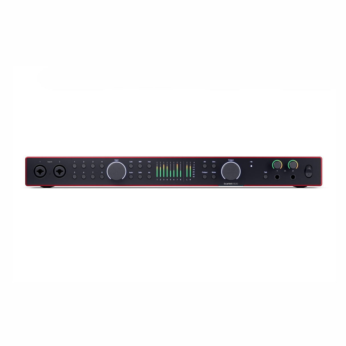 Focusrite Scarlett 18i20 4th Gen vista frontal
