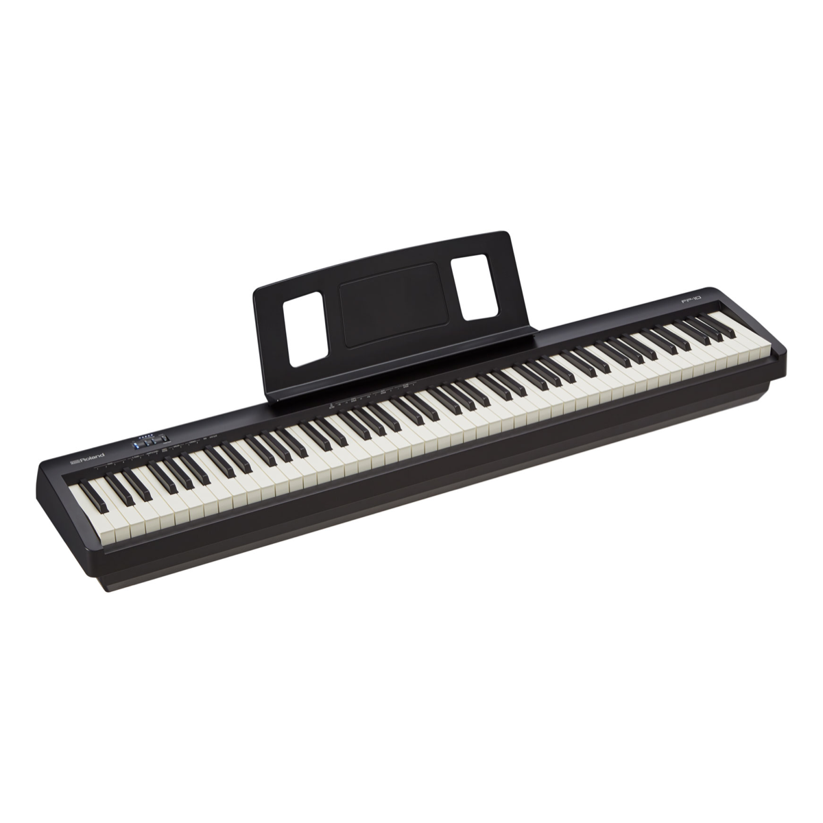 Roland FP-10 negro en vista angular alternativa