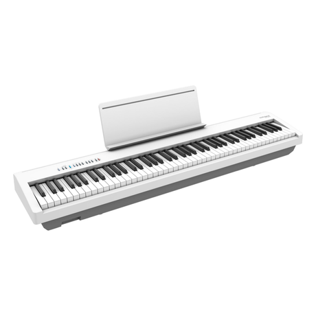 Roland FP-30X blanco en vista frontal de tres cuartos