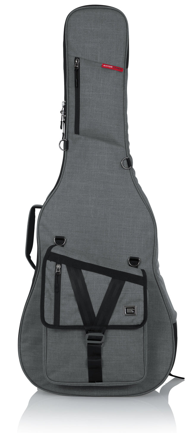 Estuche Gator GT-ACOUSTIC-GRY para guitarra acústica - vista frontal
