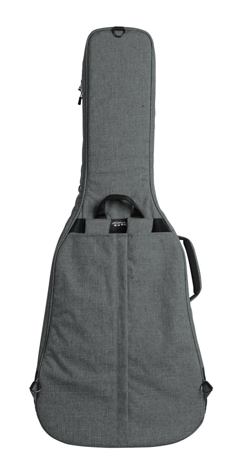 Estuche Gator GT-ACOUSTIC-GRY para guitarra acústica - vista posterior