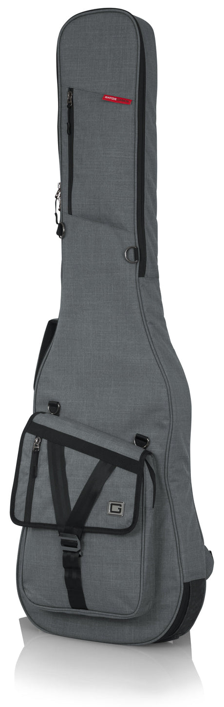 Estuche Gator GT-BASS-GRY para bajo eléctrico - vista frontal lateral