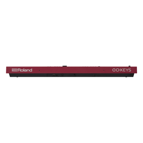 Roland GO:KEYS 3 rojo oscuro visto desde la parte posterior