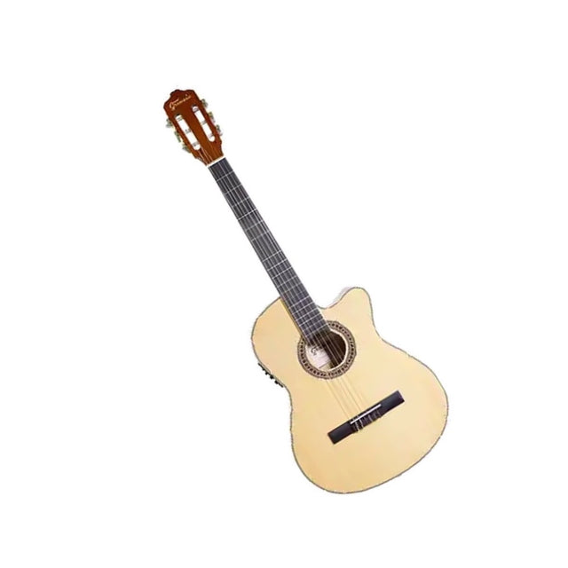 Guitarra electroacústica Granada Performance G1 natural, vista principal diagonal