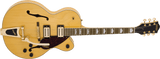 Guitarra eléctrica Gretsch G2410TG Streamliner Village Amber, ángulo frontal izquierdo