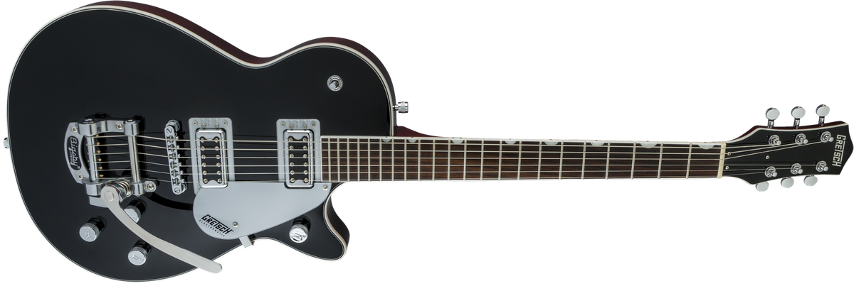 Guitarra eléctrica Gretsch G5230T Electromatic Jet FT Black, ángulo frontal derecho