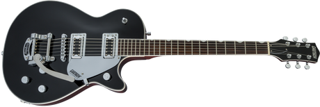 Guitarra eléctrica Gretsch G5230T Electromatic Jet FT Black, ángulo frontal izquierdo