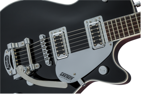 Guitarra eléctrica Gretsch G5230T Electromatic Jet FT Black, detalle frontal del cuerpo