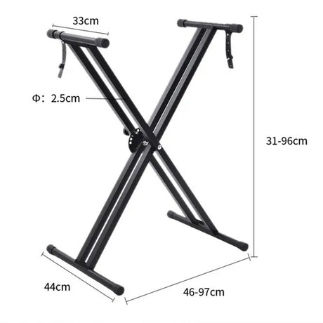 Soporte HEBIKUO Q-2XC-2 de doble X para teclado