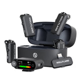 Hollyland LARK MAX 2 Combo para 4 personas con cuatro transmisores, receptores y estuche