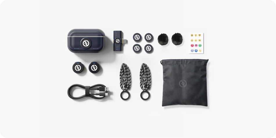 Contenido del Hollyland LARK M2 Mobile Version USB-C negro