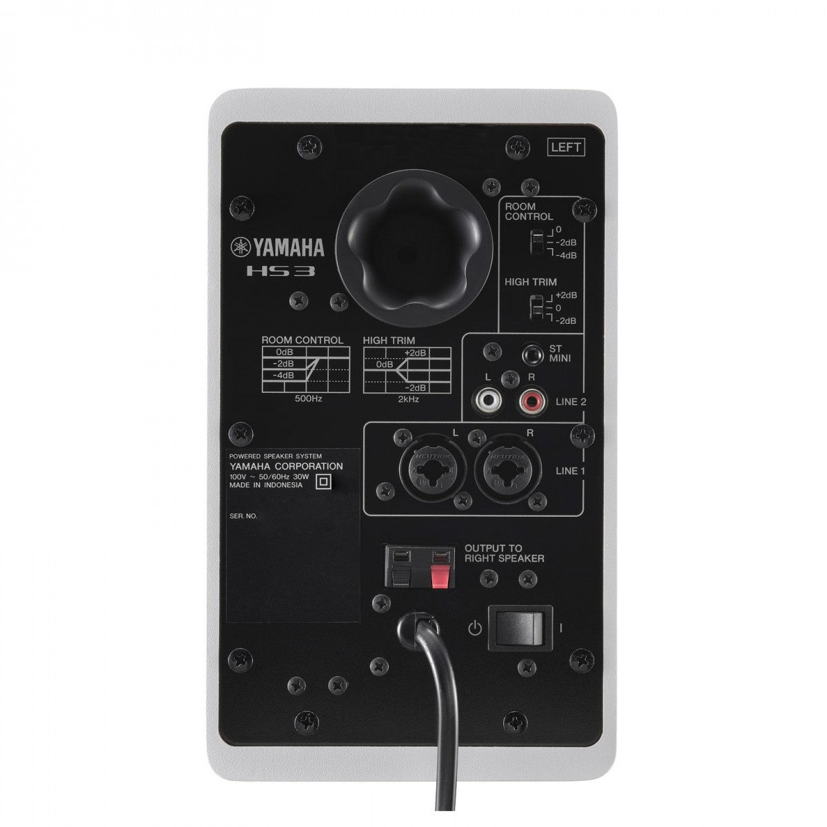 MONITOR ESTUDIO YAMAHA HS3W BLANCO, imagen adicional 3