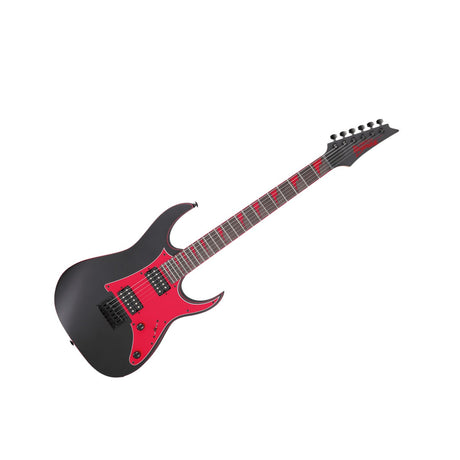 Guitarra eléctrica Ibanez GRG131DX-BKF Black Flat, vista principal diagonal