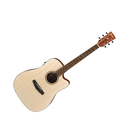 Guitarra electroacústica Ibanez PF10CE-OPN Open Pore Natural, vista principal diagonal