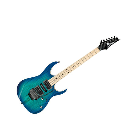 Guitarra eléctrica Ibanez RG370AHMZ-BMT Blue Moon Burst, vista principal diagonal