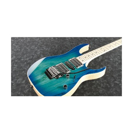 Guitarra eléctrica Ibanez RG370AHMZ-BMT, detalle frontal del cuerpo