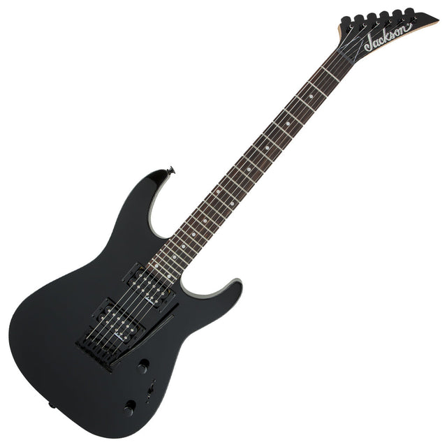 Jackson JS12 Dinky Gloss Black, vista diagonal completa