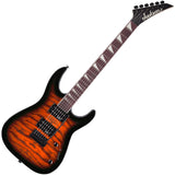 Jackson JS20 DKQ Transparent Tobacco Burst, vista diagonal completa