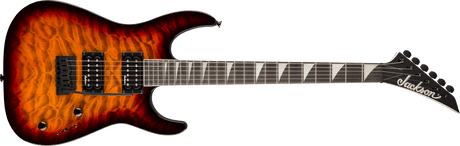 Jackson JS20 DKQ 2PT Transparent Tobacco Burst, vista frontal