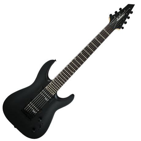 Jackson JS22-7 DKA HT Satin Black, vista diagonal completa
