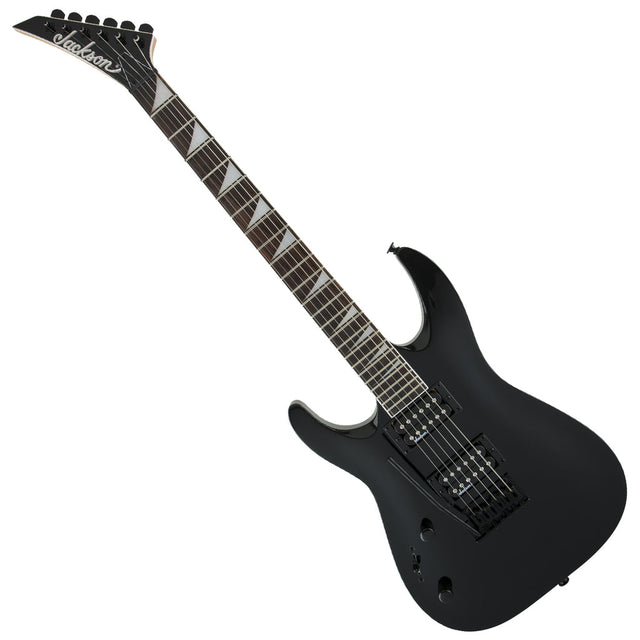 Jackson JS22 DKA LH Gloss Black, vista diagonal completa