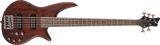 Jackson JS3V Spectra Bass Walnut Stain, vista frontal