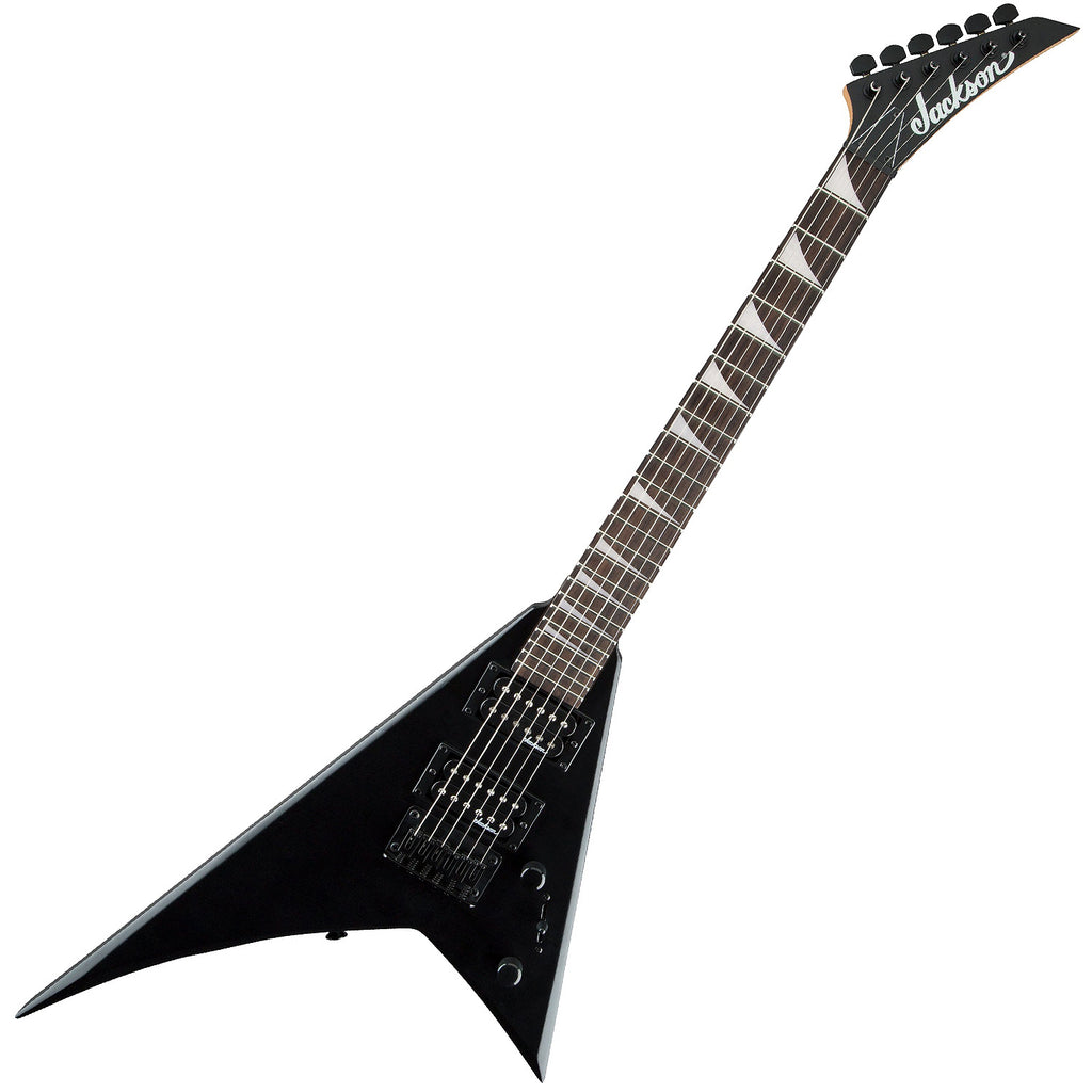 Jackson RR Minion JS1X Satin Black, vista diagonal completa