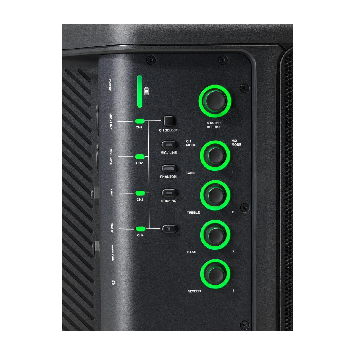 JBL EON ONE Compact detalle del mezclador