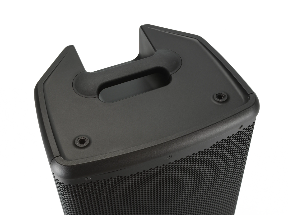 Cabina activa JBL EON712, detalle del asa superior