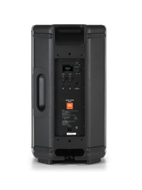 Cabina activa JBL EON712, vista posterior del panel