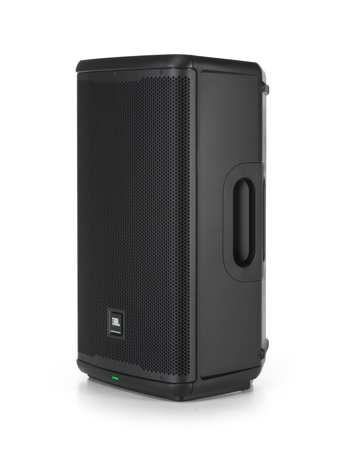 Cabina activa JBL EON712, vista de tres cuartos