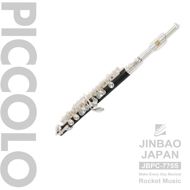 Flauta piccolo Jinbao JBPC-775S plateada con estuche