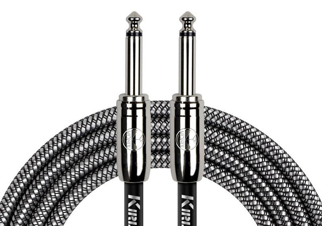 Cable tejido para instrumento Kirlin IWCC-201PN de 6 metros en acabado negro y plata