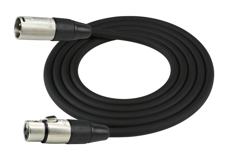 Detalle de los conectores XLR del cable Kirlin MPC-480PB de 30 centímetros