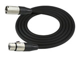 Detalle de los conectores XLR del cable Kirlin MPC-480PB de 30 centímetros