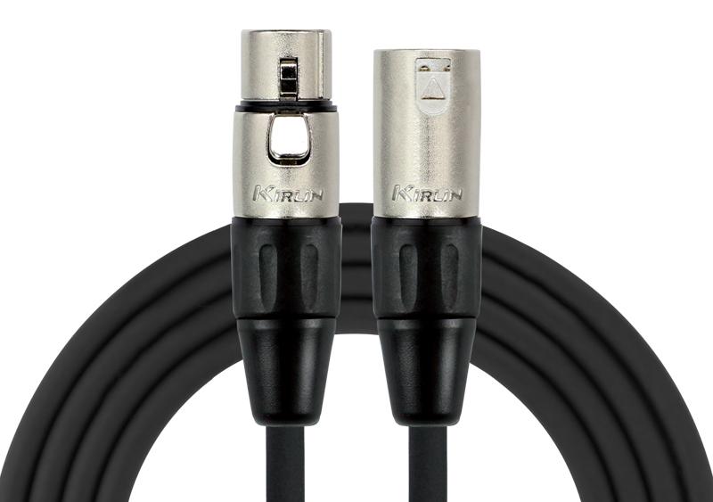 Cable corto para micrófono Kirlin MPC-480PB de 30 centímetros, XLR macho a XLR hembra