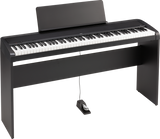 Piano digital Korg B2+BK negro con soporte opcional STB1