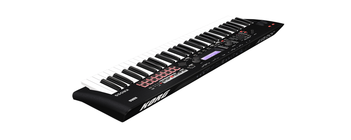 Vista del sintetizador Korg KROSS 2-61 de 61 teclas