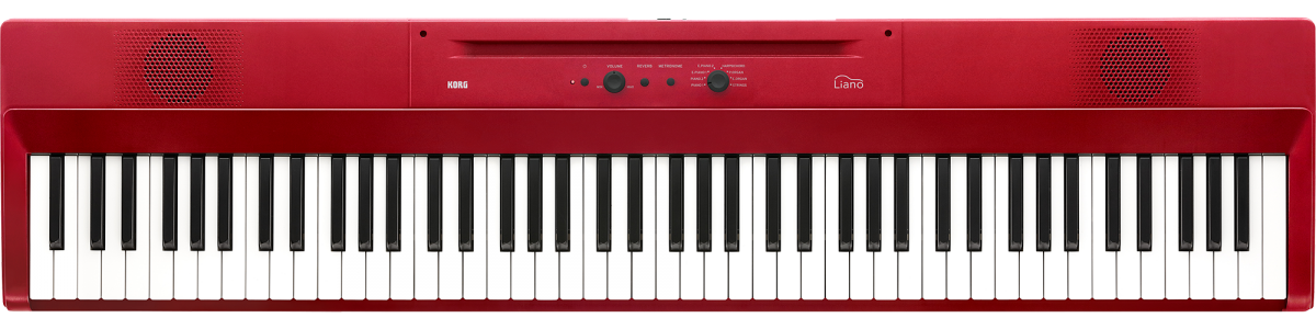 KORG Liano L1 piano digital Metallic Red de 88 teclas, vista frontal