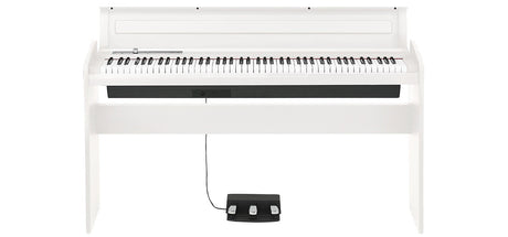 KORG LP-180-WH piano digital blanco con base y pedalera, vista frontal