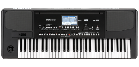 Vista superior del teclado arreglista Korg Pa300 de 61 teclas