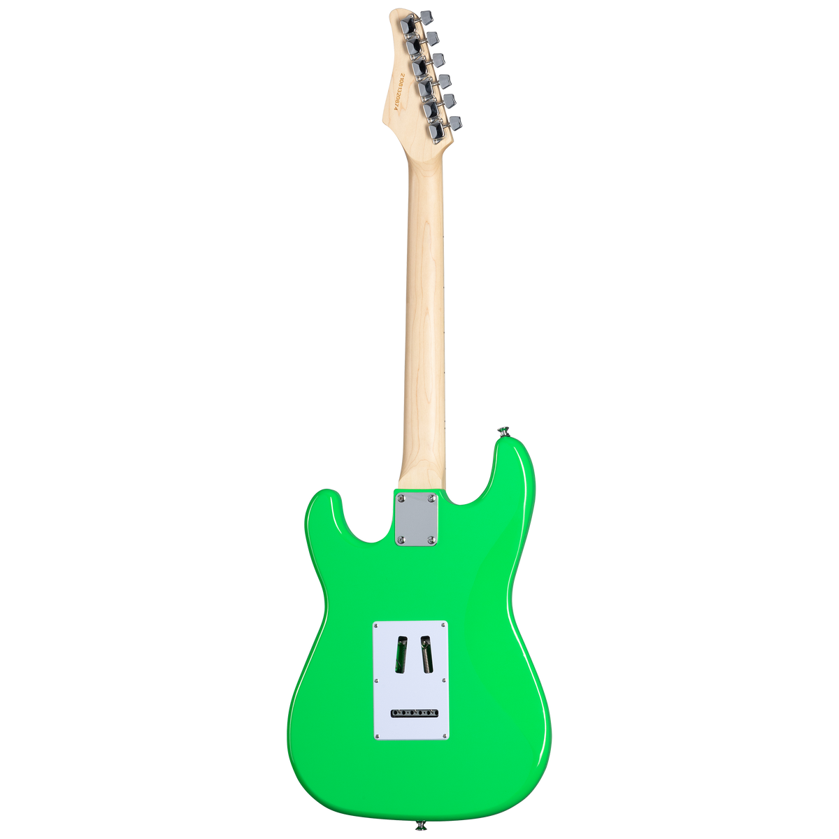 Guitarra Kramer Focus VT-211S Neon Green – reverso completo